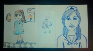 Pescadero Elementary School students share their images of what having a doctor in Pescadero might look like.