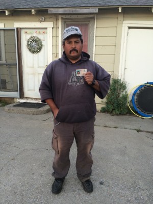 Jorge (name has been changed) with his new California Driver License
